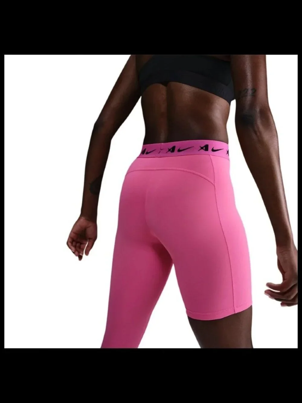 Nike A'ja Wilson A'symmetric Single-Leg Basketball Leggings HQ6455 Pink XL-Tall